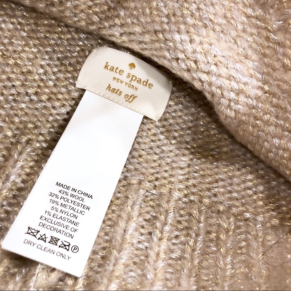 NWT Kate Spade Western Velvet Bow Beanie OS - Picture 8 of 8